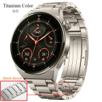 Titaanmetallist kellarihm HUAWEI Watch 3 Pro uuele kellarihmale 22 mm HUAWEI GT 3 46 mm/GT3/GT 2 46 mm/GT2 Pro k&auml;ev&otilde;ru jaoks 22mm Quick detach gray