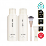 Papa Recipe Blemish (Glow) Enzyme Powder Cleanser Double Special Set (Brush + Cream 7ml included)