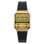 Casio Vintage Digitaalne Vaikrihmaga Kvarts A100WEFG-9A Unisex Kell kuld