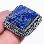 Lapis Lazuli Handmade 925 Sterling Silver Jewelry Ring Size 10 k0b59