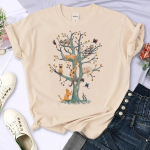 Naljakas Cat Print t-s&auml;rk naiste naljakad disainer-t-s&auml;rgid t&uuml;drukute t&auml;navar&otilde;ivad 2XL