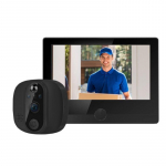 4,3-tollise WiFi uksekella visuaalne intercom uksekell 1080P HD WiFi &ouml;ise n&auml;gemisega uksekell Nutikas PIR liikumisanduriga uksukaamerad must