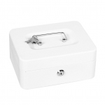 Tulekindel Kast Suure Mahutavusega Kaasaskantav Dokumendikast Metallist Seif Hoiukast 2 V&otilde;tmega Kodu Auto jaoks valge