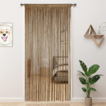 2 tk N&ouml;&ouml;rikardinad S&auml;delevad Narmastega Kardinad Aknale 39 x 79 tolli Ukse Eraldaja Ribad Tutt Pulmadeks Elutuppa Vannituppa Kohvikusse 39"W x 79"L (Pack of 2) kohv
