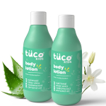 Tuco&reg; Kids Body Lotion for soft, hydrated skin | Perfect for tanned, dry, dull skin | Made with Almond Oil | 300ml-Pack of 2