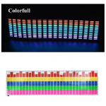 Auto esiklaasi LED heliaktiveeritud ekvalaiser neoon EL valgus muusika r&uuml;tmi vilkuv lamp kleebis stiilimine juhtplokiga 90x25cm Colorful