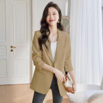 2025 Kevad/S&uuml;gis Naiste Vaba Korea-stiilis Briti bleiser Small