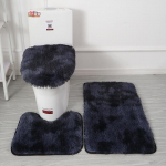3-osaline libisemiskindel vannitoa vaibakomplekt - Sisaldab U-kujulist tualettmati, kaanekaane padjakest ja du&scaron;ikardinat - Pestav - Ideaalne kodu kaunistamiseks 1pc* Square 50*80cm