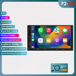 Hizpo AI Intelligents&uuml;steem Universaalsele 7-tollisele Autoraadiole Multimeedia Video M&auml;ngija GPS Carplay Android Auto 4G 2 Din 2din Autoradio BT android raadio P2CP 4Core 2G 32G