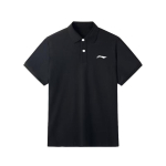 Li Ning br&auml;ndi logo puuvillane hingav &uuml;hev&auml;rviline spordiklassika l&uuml;hikeste varrukatega polos&auml;rk unisex polos&auml;rgid LSKS110-1 L black