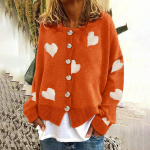 Naiste s&uuml;gis/talv kudumid, &uuml;he rinnaga s&uuml;damega pikkade varrukatega kampsun L