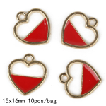 9-12 tk. Mitmest stiilis merit&auml;he koorega merikarbi kroon emailiga v&otilde;luripats ehete valmistamiseks isetegemise k&auml;ev&otilde;ru kaelakee 15x16mm 10pcs