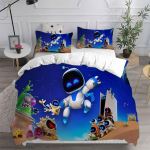 ASTRO BOT Voodikomplektid Voodikate Tekk Voodikate Padjap&uuml;&uuml;r 2-3-osalised komplektid Laste T&auml;iskasvanute Magamistoa Kaunistus Laste Kingitused AU Double180x210cm