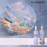 1 tk Lillelise Prindiga P&auml;ikesevari UPF50+ UV-kaitse Kompaktne Kokkupandav K&otilde;ikide Ilmastikuolude Kasutuseks Kerge Žakaarkangas metal-fiber composite&16K
