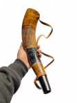 Medieval VIKING WAR HORN battle trumpet Hand Engraved Blow Horn 16 Inches Gift natural Horn Bugle Hunting Tool Gift Decor M