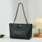 Uus naiste kott moodne teemantlukuga kott suur kott naiste ketiga k&auml;ekott &uuml;hekordne &otilde;lakott crossbody naiste kott must