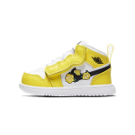 Air Jordan 1 Mid ALT TD D&uuml;naamiline Kollane Beebi Tossud Must Valge AT4613-700 US 5C