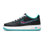 Nike Air Force 1 LV8 1 GS Miami Nights Laste tossud Must Hele-Sinine-Fury Valge DD9207-001 36.5