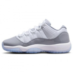 Air Jordan 11 Retro Low GS Tsemendihall Laste tossud Valge University-Blue 528896-140 36