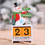 Advendikalender Puidust H&auml;id J&otilde;ule Kaunistused Kodu jaoks J&otilde;ululaua Dekor Uus Aasta Armsad Kontorilaua Aksessuaarid snowman