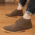 Moodsad Kauboi Saapad Meeste Suede L&uuml;hikesed Saapad - Retro Stiilis Chelsea Saapad Pruunid Matkasaapad Moodsad Vabaaja Facon Kingad Kevad S&uuml;gis 39 pruun
