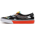 Vans Authentic Klassikalised Vabaaja Draakonitr&uuml;kiga Madalad Rula Kingad Unisex Tossud Must Mitmev&auml;rviline VN0A5KRDATB 41