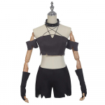 Helluva Cos Boss Cosplay Kost&uuml;&uuml;m Loona Loony Toony Naistele Kaela Vest L&uuml;hikesed P&uuml;ksid &Uuml;likond Must &Uuml;htlane &Uuml;likond Halloweeni Peo R&otilde;ivad 2XL 60-65kg beež