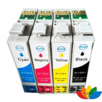 4x T1291BK T1292C T1293M T1294Y T1295 CARTOUCHE D'ENCRE POUR EPSON SX445W COMPATIBLE SX420W SX438W SX425W SX620FW SX535WD SX525WD