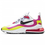 Nike Air Max 270 React Valge Roosa Kollane Naiste Tossud Vabaajajalatsid CZ9351-100 36.5