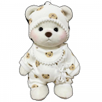 30cm K&auml;sitsi valmistatud Teddy Tale Karu Pl&uuml;&uuml;sm&auml;nguasi Vaheta Kleiti Beebi Roomamislapp T&uuml;druk Kallistus Kaisu Pl&uuml;&uuml;sist Nukk S&otilde;brannale Kingitus cloth no bear