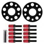 Rattavahediku komplekt 5x112 15mm flantsiga M12x1.5 poldiga asendus Mercedes Benzile punane