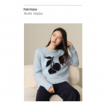 JZ ANNAKO Women's Soft Alpaca Wool Knit Sweater M