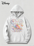 Disney reis 2025 S&uuml;gis/Talv Hupparid Disney perepuhkus 2025 Pullover Disneyland reisi topid Unisex T&auml;iskasvanutele ja lastele Hupparid S