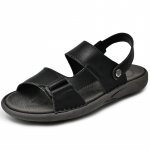 Kuum m&uuml;&uuml;k meeste nahast sandaalid Euroopa Ameerika lihtsad rannajalatsid Avaleht vabaajajalatsid Meeste kulumiskindlad matkajalatsid 46 must