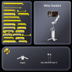 Oikawa Smart X2 k&auml;eshoitav stabilisaator: Kolmeteljeline mobiilstabilisaator AI-j&auml;lgimisega otse&uuml;lekanneteks