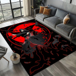 Multikas 3D I-Itachi Jaapani Anime Vaip Vaipkatted elutuppa magamistuppa kodu diivanile kaunistuseks, Laste m&auml;nguala vaip libisemiskindel p&otilde;randamatt 40x60cm( 15x23in ) gray