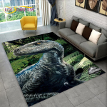 3D-koomiks Jurassic Parki dinosauruste ala vaip, suur vaip, elutoa diivani uksematt, libisemiskindel lapse p&otilde;randamatt 80*120cm