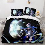 Genshin Impact voodipesu komplekt M&auml;ng 3D Prinditud voodipesu tekk Pehme tekikottide komplektid Kodutekstiil Queen King Size T&uuml;drukule Lastetoa sisustus Eu Single 135x200cm