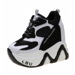 Kvaliteetsed tossud Sneakerid Naistele K&otilde;rge Platvormkingad Uued Hingavad Naiste K&otilde;rgust Suurendavad Kingad 12.5CM Paksune Tald Naine 35