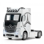 1/36 Mercedes-Benz ACTROS Simulatsioonsulamist Veoauto Pea Mudel Heli ja Valgusega Lastele Poistele Valatud M&auml;nguauto Kingitus Kogu C209 valge