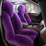 1 tk Uus lambanahast karusnahast autoistme kate Universaalne villane auto padi esiistme kate Auto tarvikud Autoistmed Auto stiilis auto interj&ouml;&ouml;r j&otilde;ulukink Seat cushion sets of lilla