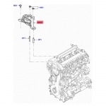 Mootori kinnitusklamber 1250617 Ford C-Max Focus Mk2 1.8 2.0 Bensiin H&uuml;dro 2003-2012 Tihendikomplekt Mootori kinnitused