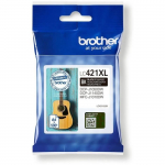Cartouche d'encre LC421XLBK - BROTHER - Noir haute capacit&eacute; de 500 pages - Pour DCP-J1050DW, MFC-J1010DW et DCP-J1140DW