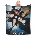 Katseye Kpopi Muusika Pl&uuml;&uuml;sist Tekk Lastele T&auml;iskasvanutele Flanellist Voodipesu Visked Diivanile Toolile Super Soe Kvaliteetne Voodikate S&uuml;nnip&auml;evakingitus 30x40in