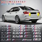 ABS Chrome car rear Trunk Emblem sticker styling power competition for BMW M M1 M2 M3 M4 M5 M6 M7 X7M X2M X3M X4M X5M X6M M