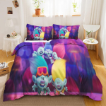 Trollid Anime Kodu Magamistuba Tekk P&otilde;hjamaade pol&uuml;estermaterjal sobib lastele ja t&auml;iskasvanutele 3-osaline komplekt EU Single(135*200cm)3pcs