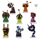 Sprunki Klotsikomplekt Oren, Raddy, Clukr, Fun Bot, Vineria, Hall, Brud, Garnold OWAKCX, Taevas, Hr. P&auml;ikesemudel M&auml;nguasjad Laste Kingitused black