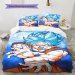 Dragon Ball Super Muster Voodipesu, Tekikomplekt Tekikate Padjap&uuml;&uuml;r Kodu S&uuml;nnip&auml;evakingitus (1 * tekikott + 2 * padjap&uuml;&uuml;ri, ilma s&uuml;damikuta) 135x200cm