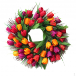17.7 Inch Wreath for Door, Home Decor in Fall Multi-color