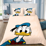 Tekikate Padjap&uuml;&uuml;r Voodipesu Komplekt Naljakas Donald Duck T&auml;iskasvanud Poiss T&uuml;druk Magamistoa Kaunistus Laste Kingitus &Uuml;he Kahekohaline Suur Suurus AU Single(140*210cm)3pcs